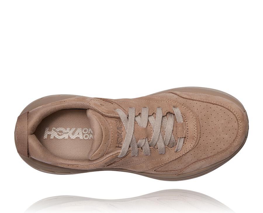 Hoka One One Yürüyüş Ayakkabısı Erkek Gri - Bondi L Suede - MX0395126